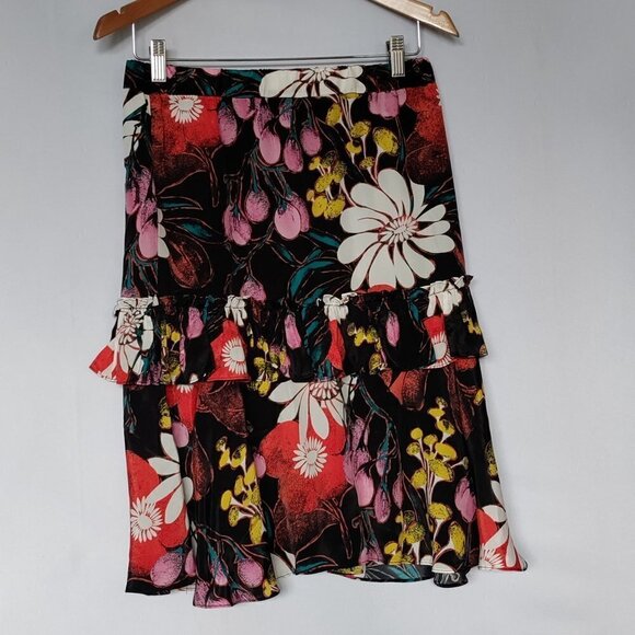 Marni Brave Kid Skirt Girl Size 14 Floral Silk Blend - Picture 1 of 3